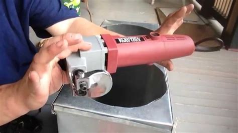 how to cut a round hole in sheet metal duct|best tool to cut ductwork.